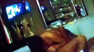 Ex-Wife Of Cousin Gives Blowjob And Eats Balls In Motel