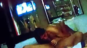 Ex-Wife Of Cousin Gives Blowjob And Eats Balls In Motel