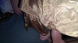 The Neighbor's Tight Pussy on All Fours Gets Her Ass Filled with Cum