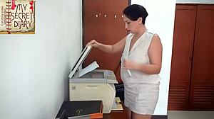 office boss dominates curvy secretary with intense pussy and mouth action