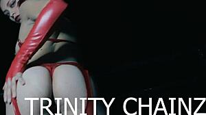 Trinity Chainz Cums Hard as Redhead Goth Slut!