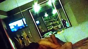 Ex-Wife Of Cousin Gives Blowjob And Eats Balls In Motel