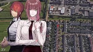 The office lady works hard