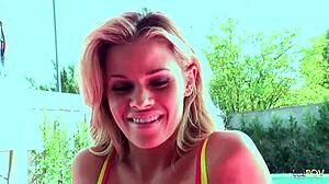 Emo girlfriend licks and fingers blonde's shaved wet pussy