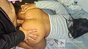 Morena screams as she feels my cock inside!