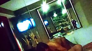 Ex-Wife Of Cousin Gives Blowjob And Eats Balls In Motel