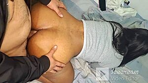 Morena screams as she feels my cock inside!