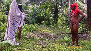 Yo, mature African slut with big tits getting stroked hard! 🔥