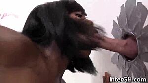 pornstar karma may blows at the gloryhole, her ebony skills amaze