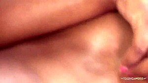 He Oiled Her Black Booty Before The Thick Creampie