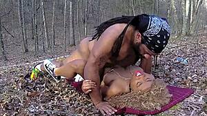 don whoe and nina rivera get wild outside in rough woods fun