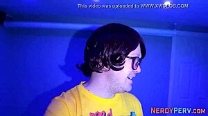 Busty babe tricked into sucking cock first time