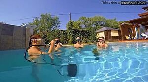 couple films eva sasalka and jason fucking underwater with tight asses