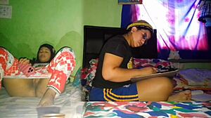 I stroke my big pussy while my stepsister handles her college homework 😏