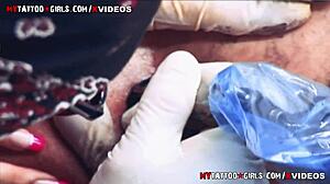 Amina Sky Gets Extreme Asshole Tattoo Inked