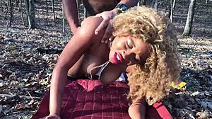 don whoe and nina rivera get wild outside in rough woods fun