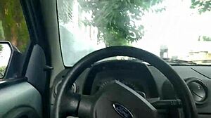 i'm drivin uber and my neighbor's wife paid for a delicious blowjob in the car