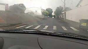 i'm drivin uber and my neighbor's wife paid for a delicious blowjob in the car