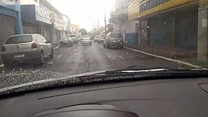 i'm drivin uber and my neighbor's wife paid for a delicious blowjob in the car