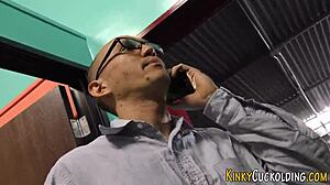 Cuckolder Babe Swallows Monster Cock