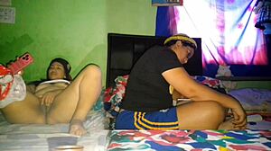 I stroke my big pussy while my stepsister handles her college homework 😏