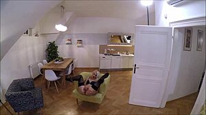 Watch this big ass teen 18+ get fucked doggystyle on a chair?