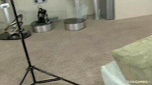 He Oiled Her Black Booty Before The Thick Creampie