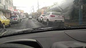 i'm drivin uber and my neighbor's wife paid for a delicious blowjob in the car