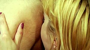 Blonde teen rides big cock in amateur sex