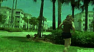 friends pull wedgies in public outdoor patreon madness