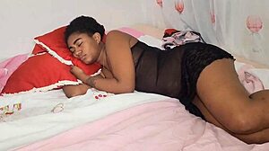 a safada catches me masturbating and fucks me