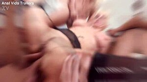 mila milan endures 5on1 double anal penetration with gaping destruction