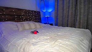 Exquisite blonde with big tits masturbates using toys on webcam