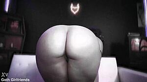 Nika Venom Gets Rough Face Fucking And Creamy Cum