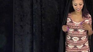 Beautiful milf's casting introduction with big natural tits