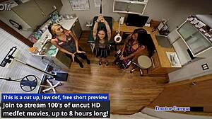 Dr. Tampa's smuggling inc: Asia Perez, Little Mina, and Ami Rogue face latex humiliation