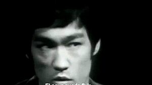 Young amateur rides toy bent over in outdoor close-up POV