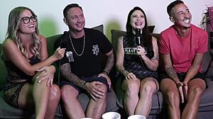 Wow, slut shows pussy after loving wild dp fetish action! She moans, sits, and craves oral.