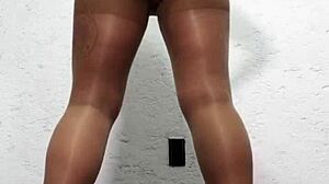 watch this homemade pov video chat with a mature brunette masturbating her tits and big ass