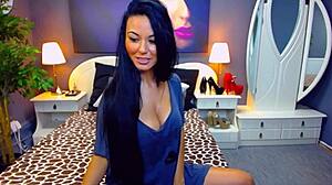 Beautiful Girl Smoking On Webcam