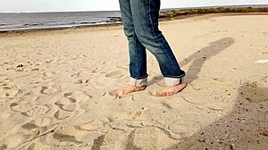 Beach Walk Turns Intense With Cock Insertion