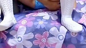 Hey, I caught my cute neighbor masturbating and gave her a blowjob before fucking her pussy and ass! 😏