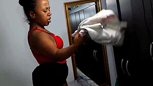 boss anal fucks maid, she begs for cum in mouth 😏