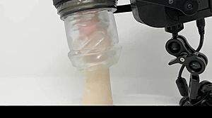 I demonstrate the Rubjoy robot fleshlight for sensual masturbation