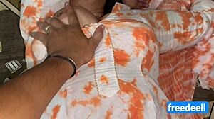 Village milf with big boobs bangs boy hard, wow