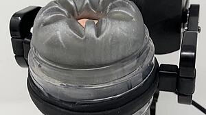 I demonstrate the Rubjoy robot fleshlight for sensual masturbation