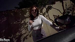 i sucked that monster cock in public with my tight latina pussy