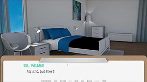 The doctor examines the patient in hospital