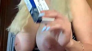 blondie fesser streams live, dirty talking and answering questions with her huge ass and natural tits on display