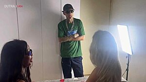 Helyo Carvalho Fucks Two Young Blondes Doggystyle